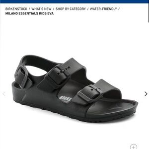 BIRKENSTOCK Milano Size 1.5 Black